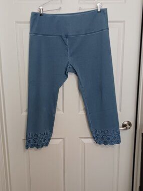 Intro Love the Fit Ankle Length Denim Stretch Leggings Tummy Control Woman 2X